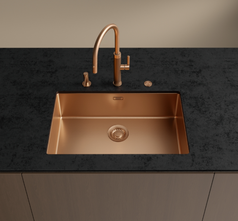 Franke Mythos Masterpiece Kuhinjska Pipa Baker z J-Izlivom in Izvlečno Prho - 115.0711.557