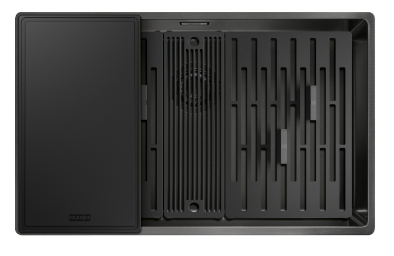 Franke Mythos Masterpiece BXM 210.68 Velika Gun Metal pomivalno korito PVD Antracit 685x410mm Ravna vgradnja in Podgradnja - 127.0676.885