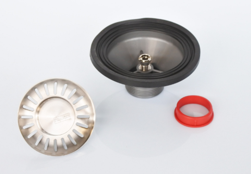 Franke nerjaveče jeklo odtočni set z ročnim upravljanjem 3 1/2 palca brez prelivne odprtine, primeren samo za turbo (integrirani) čep 112.0307.597.