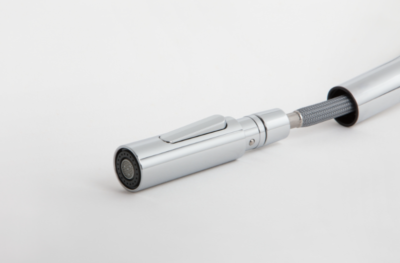 Franke Pescara J Enoročna Mešalna Armatura Črna z Izvlečno Izlivno Cevjo in Razpršilno Funkcijo 115.0575.968