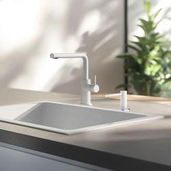 Franke Active kuhinjski vgradni dozirnik mila granit Polar White Bela 112.0633.079