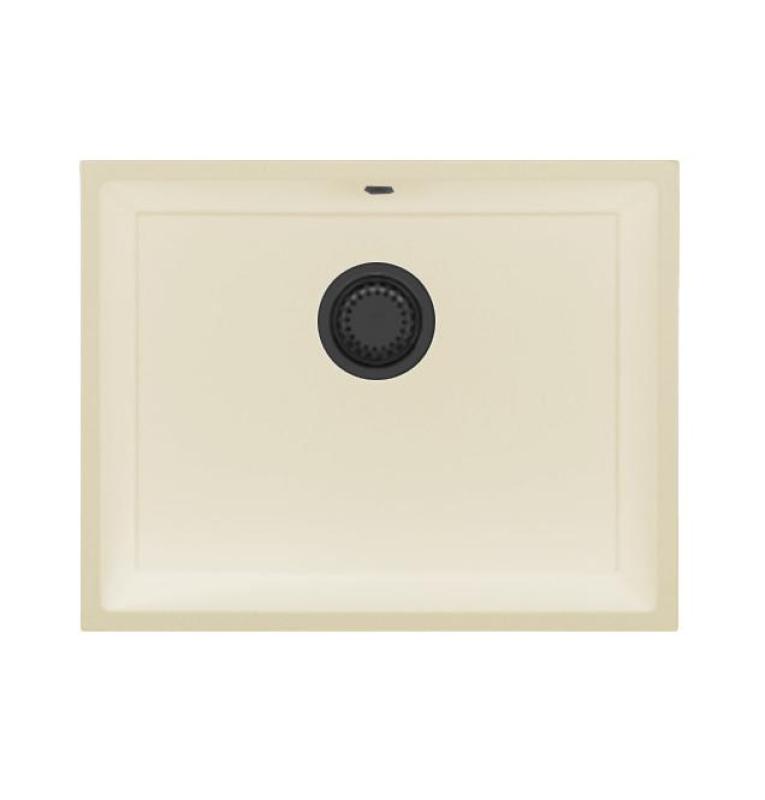 GraniteMy Universal granitna bež peska pomivalna korita 55x40 cm nadgradnja podgradnja in vgradnja z gun metal vtičem 1208968016