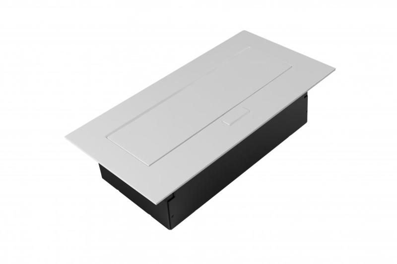 Pohištvena vtičnica 2x schuko vtičnica, USB A+C, brez kabla, bela