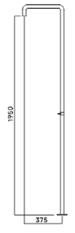 Waterevolution Flow tuš steber z mešalnim gumbom iz nerjavečega jekla T146IE