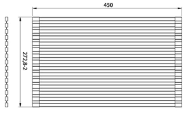 Ausmann Turt Krom Zložljiva odcejalna podloga za v pomivalno korito 28x45 cm 1208969723