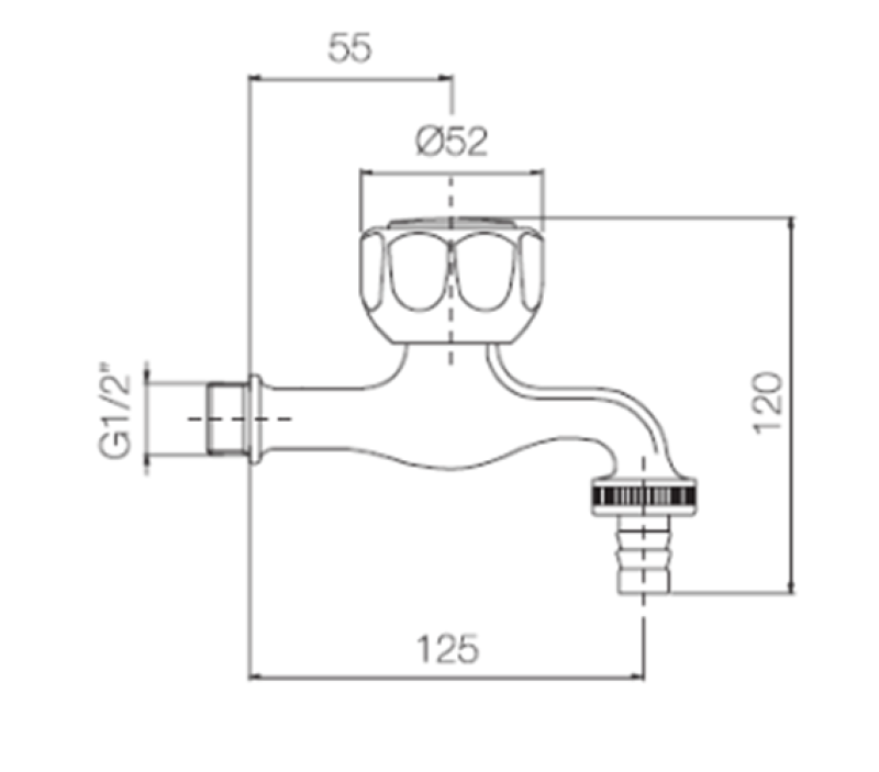 PB Vrtna pipa s priključkom za vrtno cev 1208969798