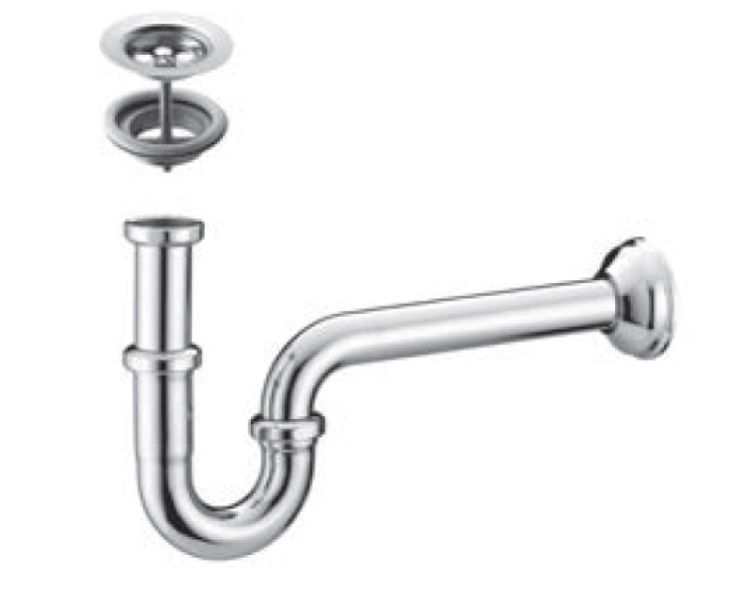 PB Unix P cevni sifon kovina, vključno z 1 1/4" odtokom Medenina 1208969822