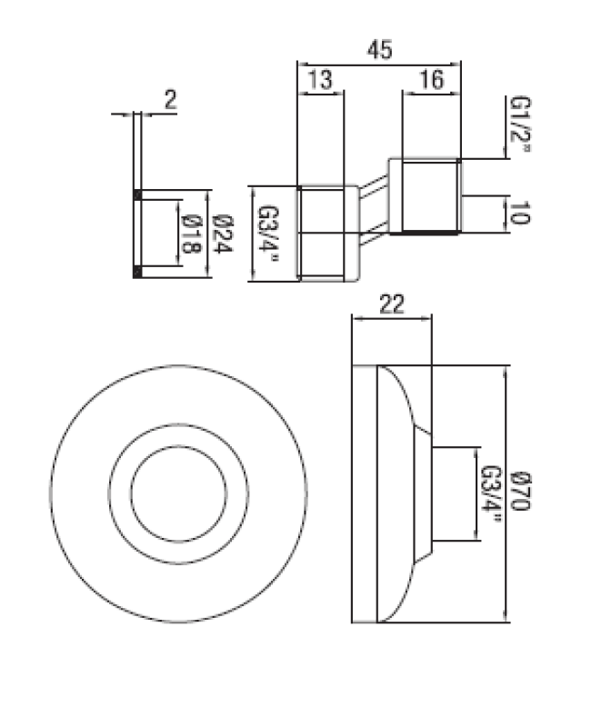 PB S-spojka baker 10mm Klasični ekscentrični 1/2” x 3/4” 1208969848