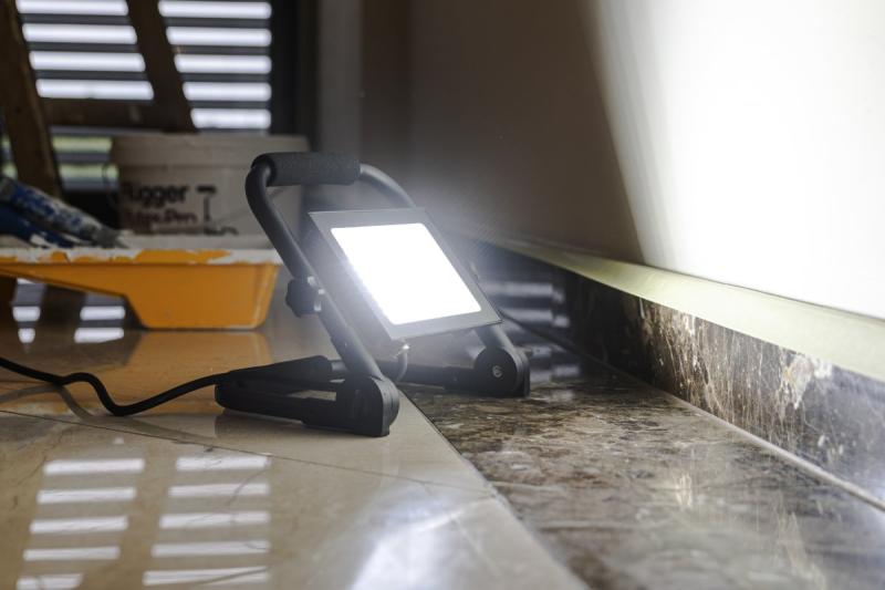 NELI Prenosni Reflektor, LED, 50W, 4500lm, 6400K, AC220-240V, IP65, 1,5m kabel