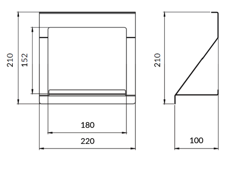 Epka Luxion Stojalo za kuhinjske tirnice Kovina Črno 1208969966