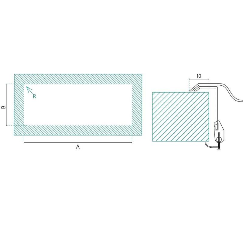 Banka Centurio 100-34 Nerjaveče jeklo Pomivalno korito za vgradnjo 100x50cm z odkapnim delom 1208970033