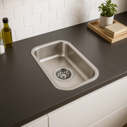 Banka IB1530 nerjavno jeklo pomivalno korito 146 x 296 mm vgradnja 1208970041