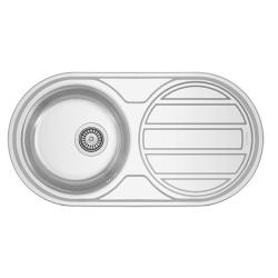 Banka Galicia RVS pomivalno korito nadgradnja 835 x 440 mm z odcejalnim delom 1208970053