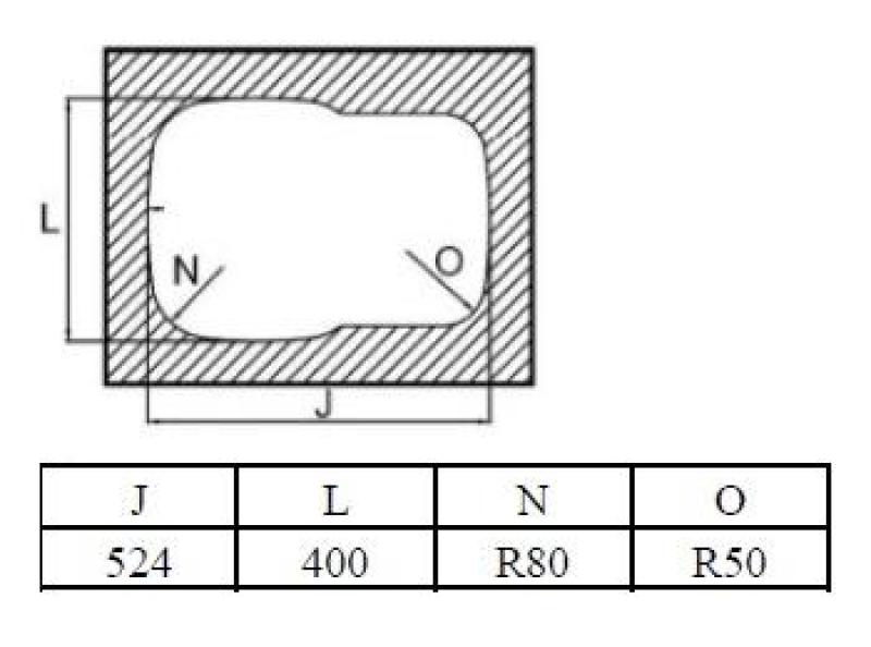 Banka Alaska RVS 1.5 Podstavni pomivalni korit 524 x 400 mm 1208970064