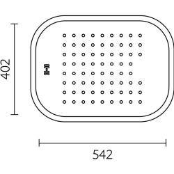 Banka Boston RVS Plitva pomivalna korita odkapna posoda 542 x 402 mm Nadgradnja 1208970073