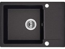 Aquadesign Kensley Granitno Nadgradno Pomivalno Korito Antracit z majhnim Odkapnim Delom 65 x 44 cm 1208970085
