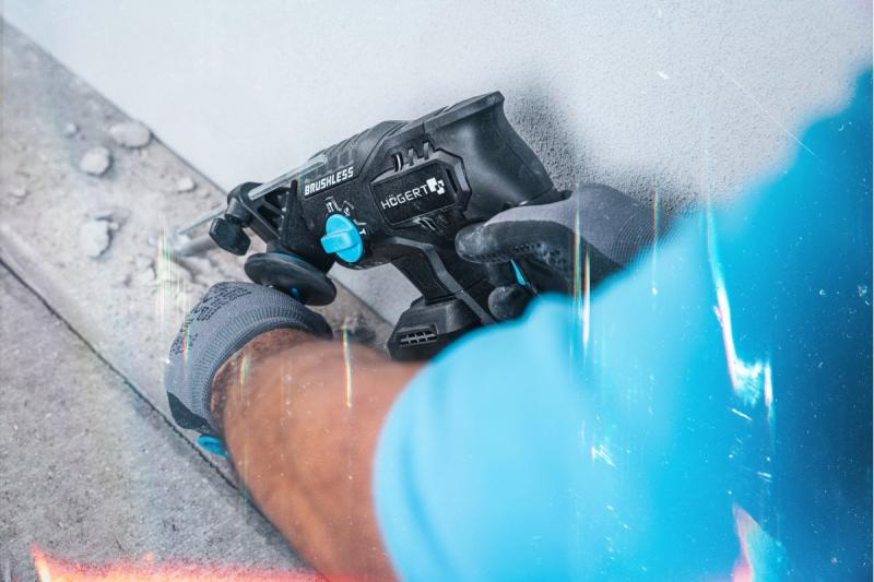 HÖGERT akumulatorski udarni vrtalnik, brezkrtačni, 18V, z dletno funkcijo