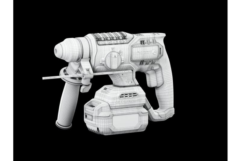 HÖGERT akumulatorski udarni vrtalnik, brezkrtačni, 18V, z dletno funkcijo