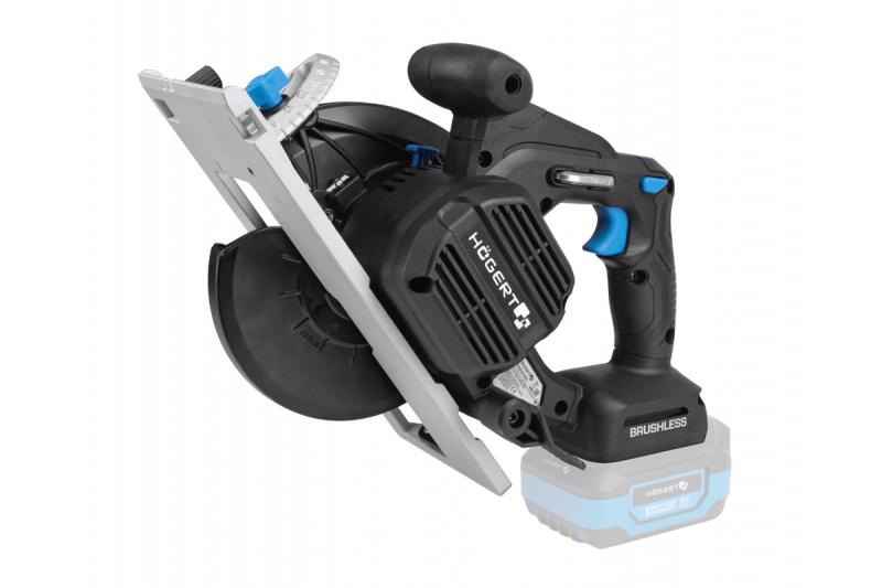 HÖGERT akumulatorska krožna žaga, 18V, brez akumulatorja, priključek za sesalnik