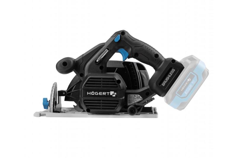 HÖGERT akumulatorska krožna žaga, 18V, brez akumulatorja, priključek za sesalnik