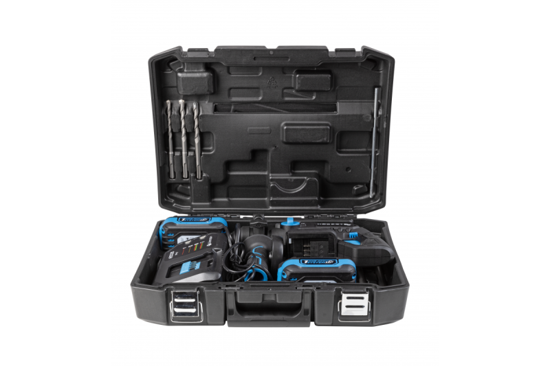 HÖGERT akuvrtalni strojni set, 18V, OneAccuSystem, z baterijo, polnilcem v kovčku