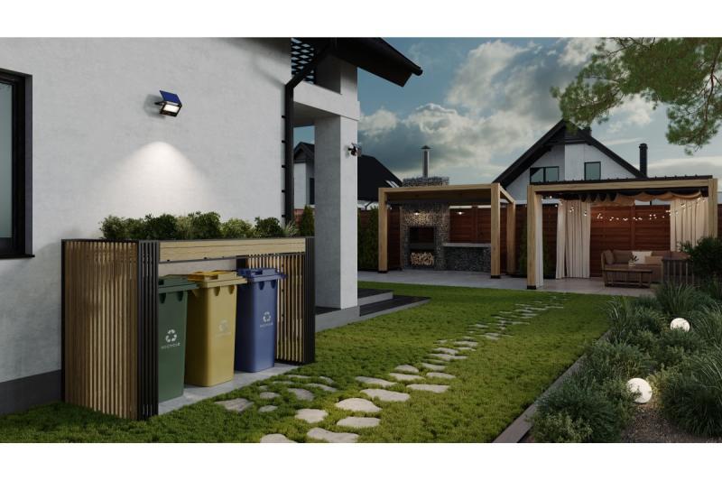 Sončna poplava svetlobe LUMOS II, LED, 3000lm, 6400K, 2x2600mAh zamenljivo, IP65, črno