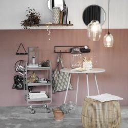 Uitlaat okrogelno 40cm ogledalo Reflektion mat železo/črna - House Doctor za dnevno sobo Fk0201