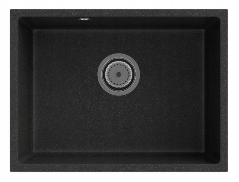 Graniteland Solo Granit siva Podgradnja pomivalnega korita 535x400 mm z RVS čepom 1208970634