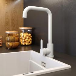 Graniteland Stellar Kuhinjska Armatura Bela z Vrtljivim Izlivom 1208970668