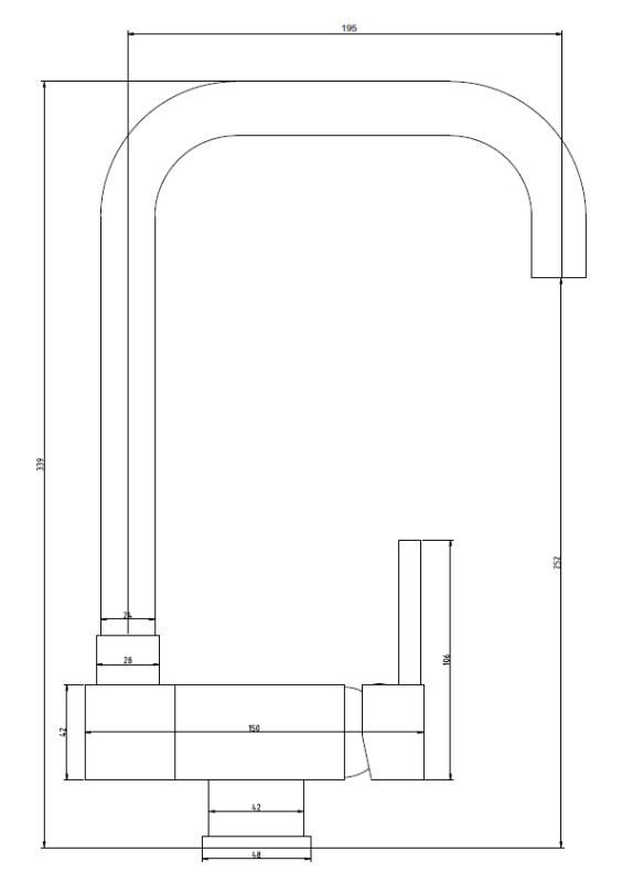 Graniteland Serenity zložljivo okno Kuhinjska mešalna baterija Krom 1208970687