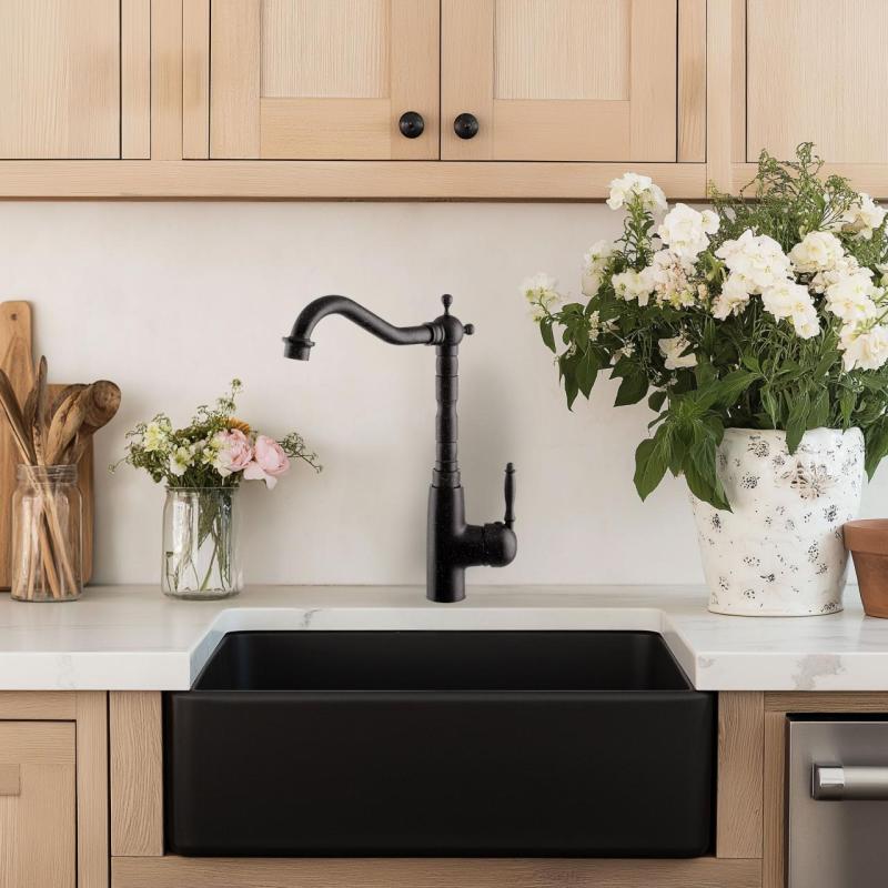 Graniteland Verve Kuhinjska armatura videz granita z vrtljivim izlivom 1208970701