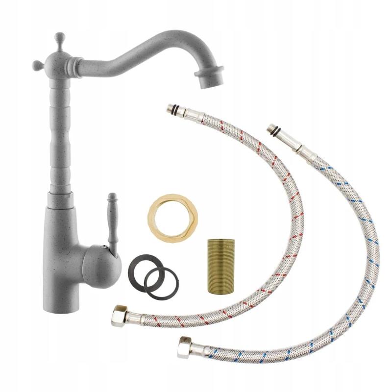 Graniteland Verve Kuhinjska Armatura Siva z Vrtljivim Izlivom 1208970703