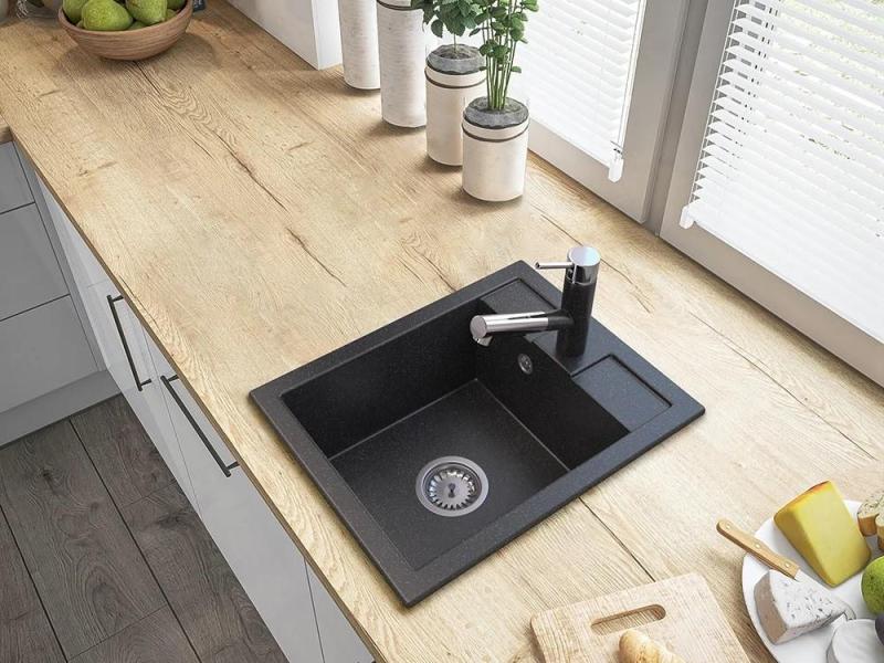 Graniteland Ceres Kuhinjska pipa Videz arduin trdega kamna z Izvlečno Izliv in Dvojno-Funkcijsko Ročno Prho 1208970706