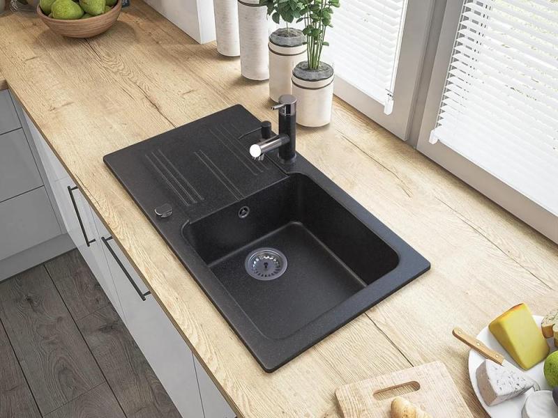 Graniteland Ceres Kuhinjska pipa Videz arduin trdega kamna z Izvlečno Izliv in Dvojno-Funkcijsko Ročno Prho 1208970706