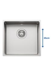 Foster L35 Speciale 35 cm lange RVS Spoelbak 365 x 350 mm Onderbouw 1208970722 vertaalt naar het Sloveens als: Foster L35 Speciale 35 cm dolg nerjavni pomivalnik 365 x 350 mm vgradni 12089707