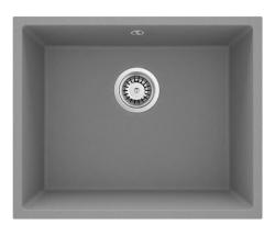 GraniteMy Univerzalno Granitno Sivo Umiivalnik 50x40 cm Nadgradnja, Podgradnja in Ravna Vgradnja z RVS Zamaškom 1208970745