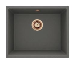 GraniteMy Universal Granit Siva, temna Pomivalno korito 50x40 cm Nadgradnja, Podgradnja in Vgradnja z Bakreno Plug 1208970757