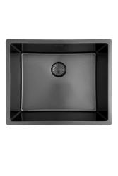 Pure.Sink Prestige Komplet Gun metal pomivalno korito 50x40 cm z Gun metal kuhinjsko pipo 1208970763