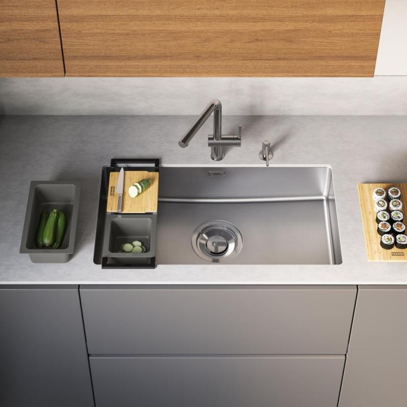 Franke Maris Quiet MQX 110.82 RVS Veliko Pomivalno Korito 820x424 mm Vgradnja 122.0694.476