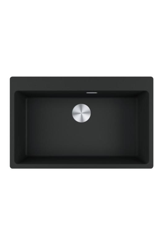 Franke Maris MRG 610-70 TL Fragranite Matte Black Sink 78 x 50 cm Built-in with Faucet Hole Bank 114.0668.727