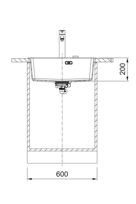 Franke Maris MRG 610-50 TL Fragranite Mat Črna Vgradna Pomivalna Korita z Luknjo za Pipo 114.0668.630
