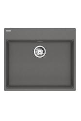 Franke Maris MRG 610-60 Care Fragranite Stone siva plitka invalidska pomivalna korita 635 x 559 mm vgradnja z luknjo za pipo 114.0729.486