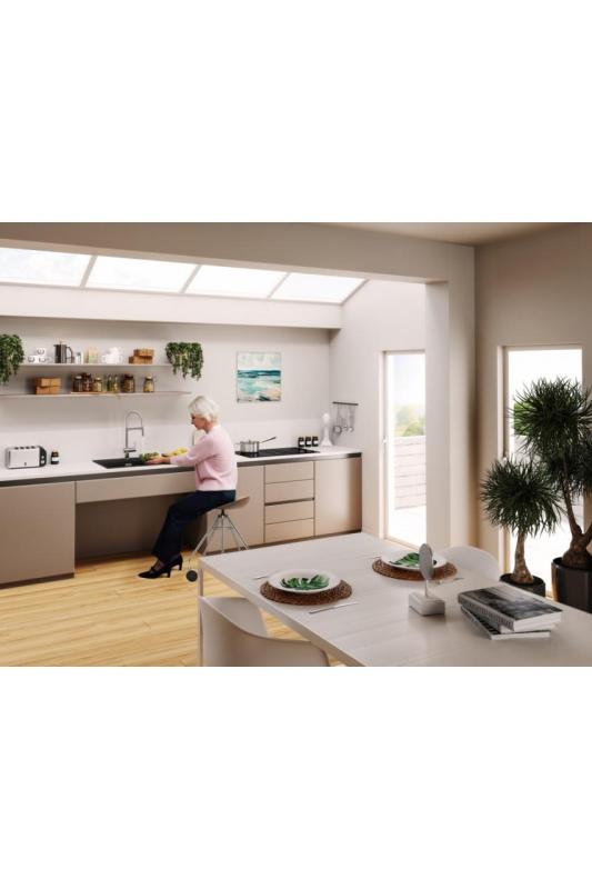 Franke Maris MRG 610-60 Care Fragranite Stone siva plitka invalidska pomivalna korita 635 x 559 mm vgradnja z luknjo za pipo 114.0729.486