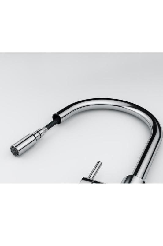 Franke Lina Kuhinjska Mešalna Pipa Krom z Izvlečno Ročno Prho 115.0693.229