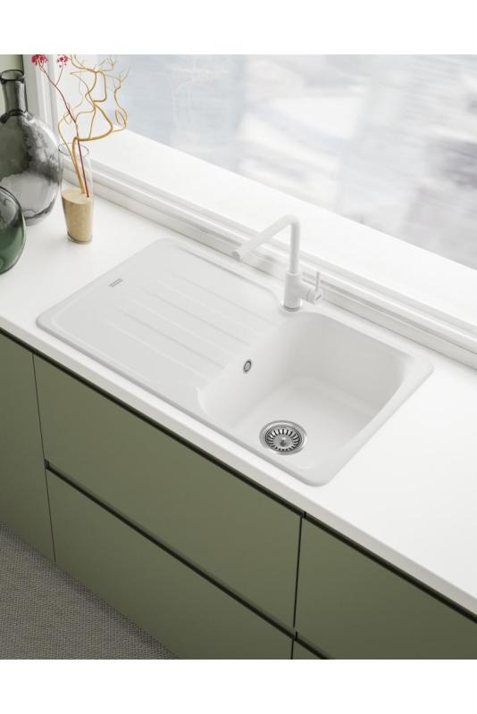 Franke Lina L Kuhinjska pipa Zasukni Izliv Polar White 115.0728.479