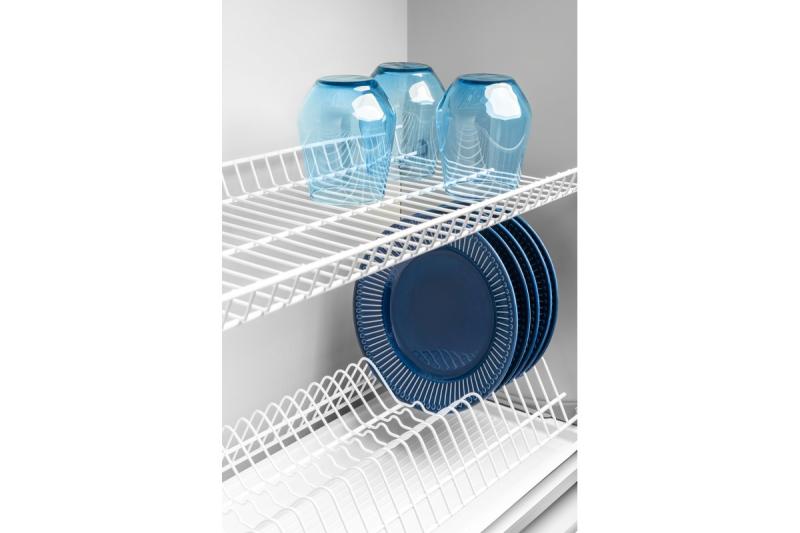 Drainer GTV BASIC 1, dve ravni, omara 700, za plošče 16 - 18 mm, 1x predal, bela