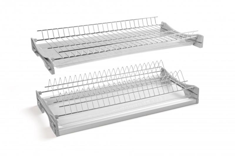 Drainer GTV BASIC 3, dve ravni, omara 500, za plošče debeline 16 - 18 mm, 2x predal, krom