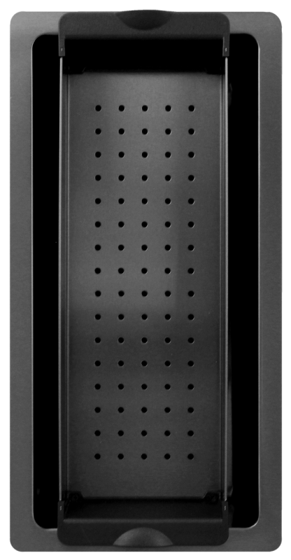 Pure.Sink Exclusivo Gun metal majhno korito 18x40 cm 10mm polmer podgradnja, ravna gradnja in nadgradnja PEX1840-61