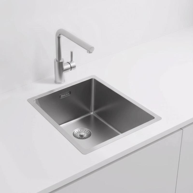 Pure.Sink Exclusivo RVS umivalnik 34x40 cm 10mm radij podgradnja, ravna gradnja in nadgradnja PEX3440-02