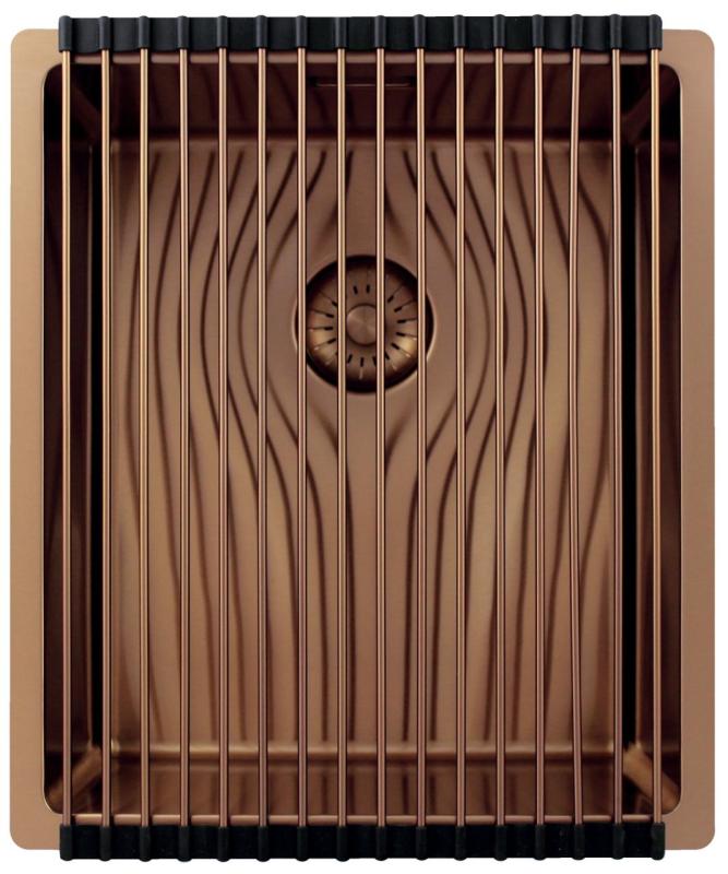 Pure.Sink Exclusivo Bakrena pomivalna korita 34x40 cm 10mm radij podgradnja, vgradnja in nadgradnja PEX3440-62